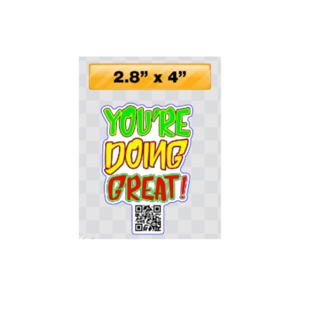 Sticker You're Doing Great! Contour cut (sold out)
