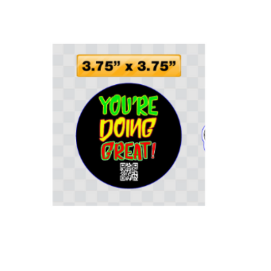 Sticker You're Doing Great! Circle