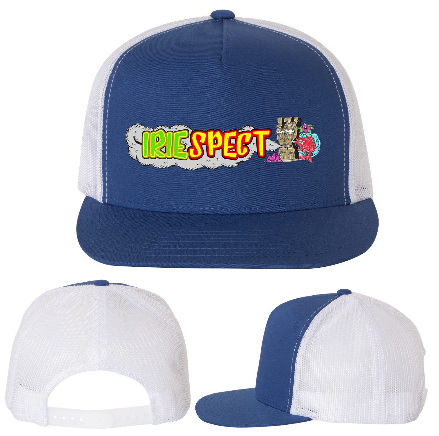 IRIEspect Tiki Hat Blue/White (Sold Out)